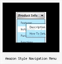 Amazon Style Navigation Menu Ejemplos De Menus Desplegables Con Javascript