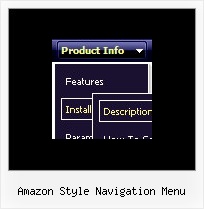 Amazon Style Navigation Menu Rollover Menu Script Multiple Buttons Examples