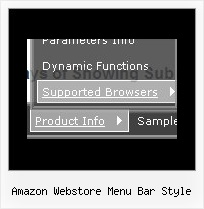 Amazon Webstore Menu Bar Style Pull Down Menus And Javascript And Menu Position