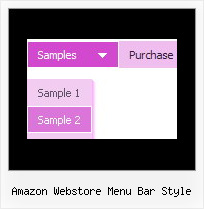 Amazon Webstore Menu Bar Style Popup Rollover Menu Script