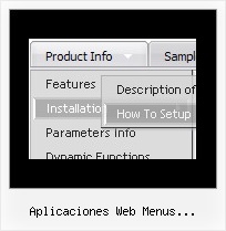 Aplicaciones Web Menus Desplegables Ej Flat Dropdown Html