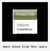 Apple Iphone Slide Menu Jquery Sliding Menu Cross Frame