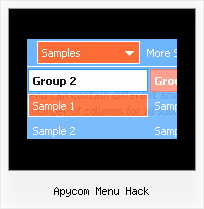 Apycom Menu Hack Drop Down Menus Across Frames