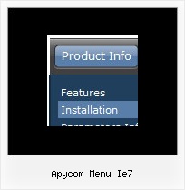 Apycom Menu Ie7 Menu Fader Using Javascript