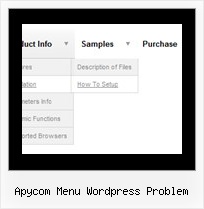 Apycom Menu Wordpress Problem Pulldown Dhtml