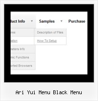 Ari Yui Menu Black Menu Java Menus Transparent