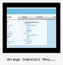 Arrange Indexhibit Menu Horizontally Expandable Navigation Download Script