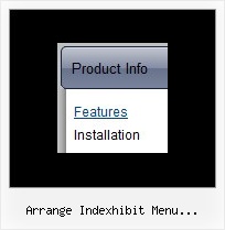 Arrange Indexhibit Menu Horizontally Expandable Navigation Bar Design