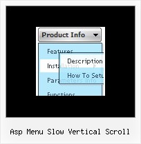Asp Menu Slow Vertical Scroll Web Design Pulldown Menu