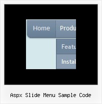 Aspx Slide Menu Sample Code Css Menu Example