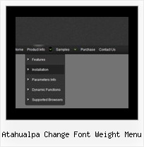 Atahualpa Change Font Weight Menu Javascript Navigation Menus