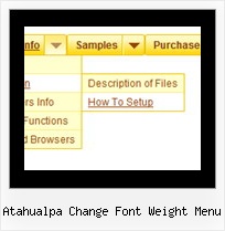 Atahualpa Change Font Weight Menu Disable Popup Menu