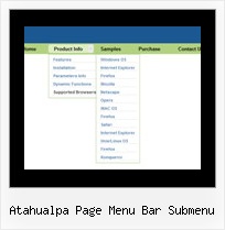Atahualpa Page Menu Bar Submenu Javascript Top Navigation