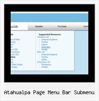 Atahualpa Page Menu Bar Submenu Crossframe Javascript Menus