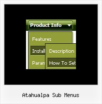 Atahualpa Sub Menus Rollover Menu Templates