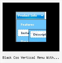 Black Css Vertical Menu With Submenus Script Menu Em Frame