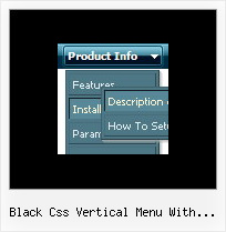 Black Css Vertical Menu With Submenus Vertical Flyout Menu Css Javascript