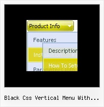 Black Css Vertical Menu With Submenus Menu By Javascript
