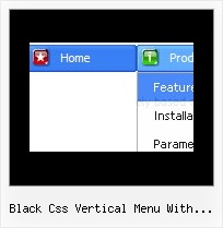 Black Css Vertical Menu With Submenus Vertical Menu Bar Dhtml