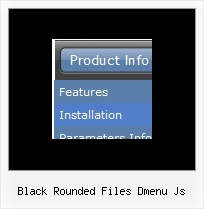 Black Rounded Files Dmenu Js Simple Html Vertical Menu