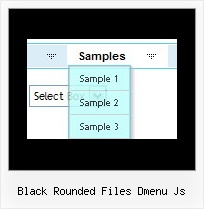 Black Rounded Files Dmenu Js Menu Navigation And Scripts