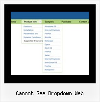 Cannot See Dropdown Web Pull Down Menu Generator