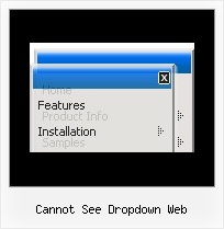 Cannot See Dropdown Web Dhtml Menu Apycom