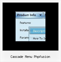 Cascade Menu Phpfusion Webmasters Menu Bar