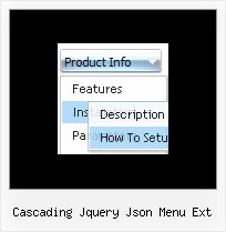 Cascading Jquery Json Menu Ext Transparent Javascript Dropdown