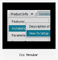 Ccs Menubar Fireworks Drop Down Menu Example