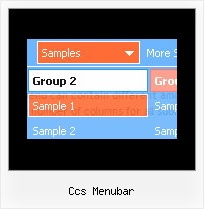 Ccs Menubar Animated Expand Dhtml Menu