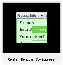 Center Menubar Comicpress Popup Menu Using