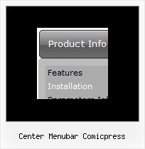 Center Menubar Comicpress Transparent Website Menu