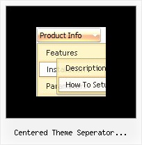 Centered Theme Seperator Indexhibit Xp Style Menu