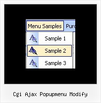 Cgi Ajax Popupmenu Modify Floating Menu Example