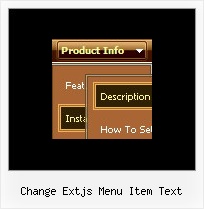 Change Extjs Menu Item Text Vertical Menu Css