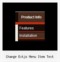 Change Extjs Menu Item Text Slide Menu Dhtml Xp Style