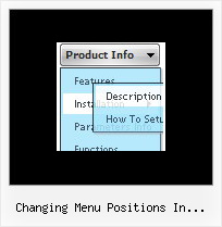 Changing Menu Positions In Interspire Menu Web Control
