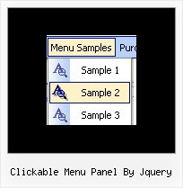 Clickable Menu Panel By Jquery Site Web Menu
