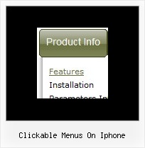 Clickable Menus On Iphone Javascript And Frame And Slide And Menu