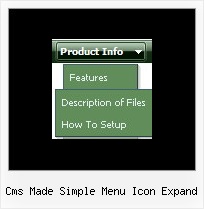 Cms Made Simple Menu Icon Expand Horizontal Css Navigation