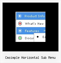Cmsimple Horizontal Sub Menu Dhtml Vertical Rollover Menu