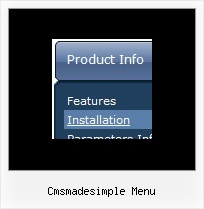 Cmsmadesimple Menu Horizontal Sliding Menus