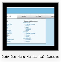 Code Css Menu Horizontal Cascade Vertical Menu And Submenu Javascript Code