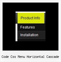 Code Css Menu Horizontal Cascade Javascript Frame Menu