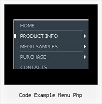 Code Example Menu Php Slide Menu Interface