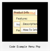 Code Example Menu Php Tutorial Horizontal Drop Down Menu