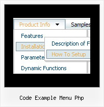 Code Example Menu Php Javascript Vertical Drop Down Menu