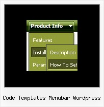 Code Templates Menubar Wordpress Horizontal Menu Dhtml