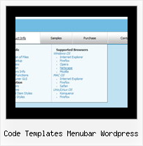 Code Templates Menubar Wordpress Dhtml Menu Images
